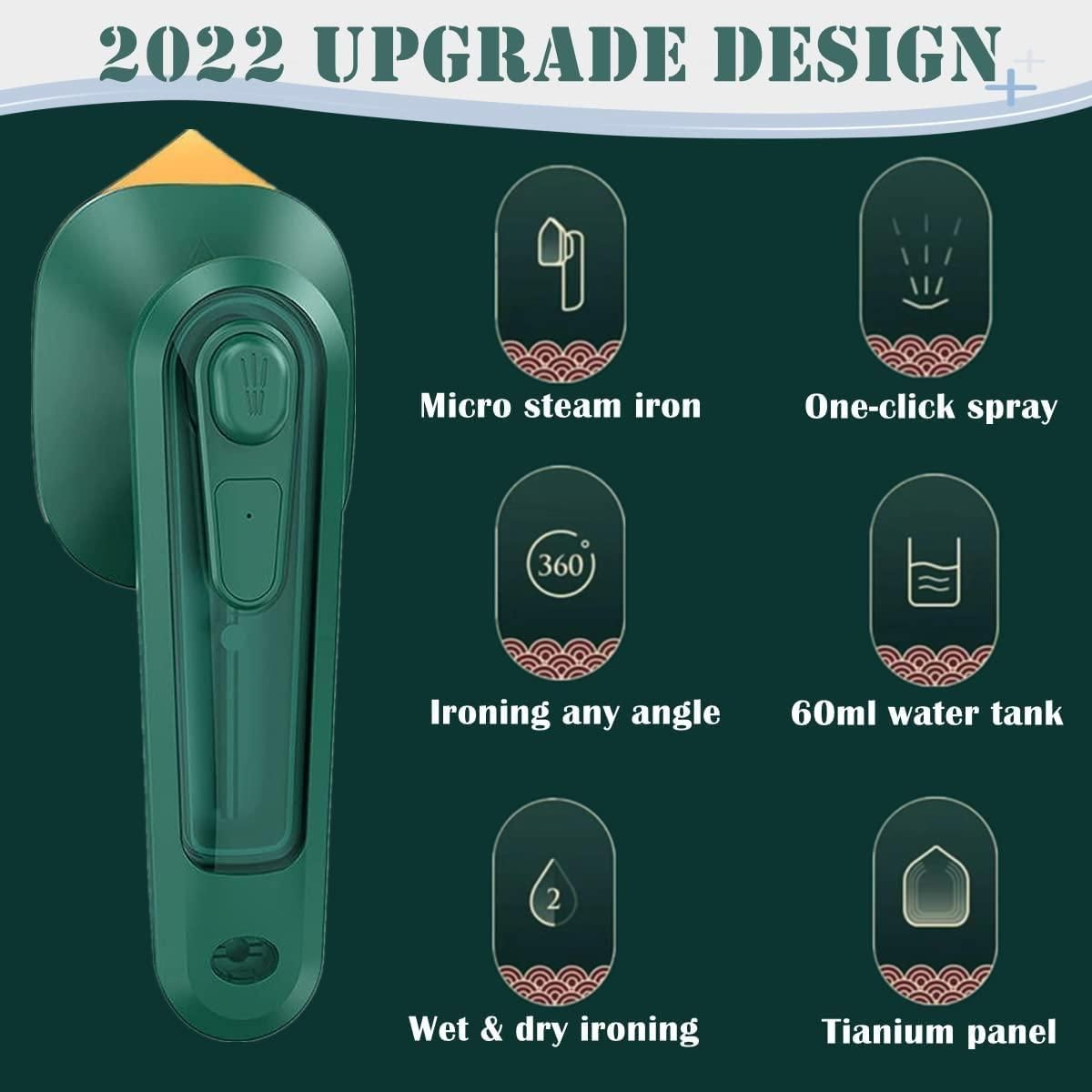 SteamLite™ Pro Mini Travel Fabric Press | 150°C Quick Heat | Dry & Steam Ironing | Titanium Panel | Compact & Lightweight
