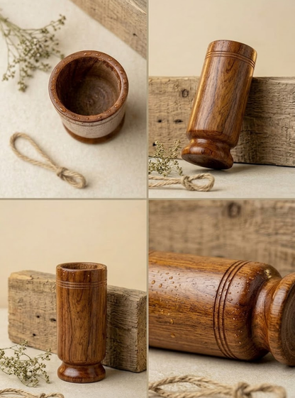 vijaysar wood glass for diabetes (4 Inch)